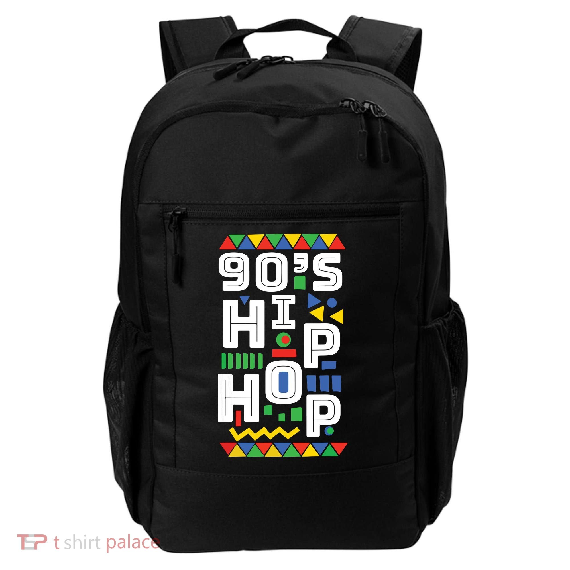 90s Hip Hop Vibes Retro Pattern Backpack