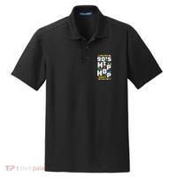 90s Hip Hop Vibes Retro Pattern Dry Zone Grid Polo thumb 0