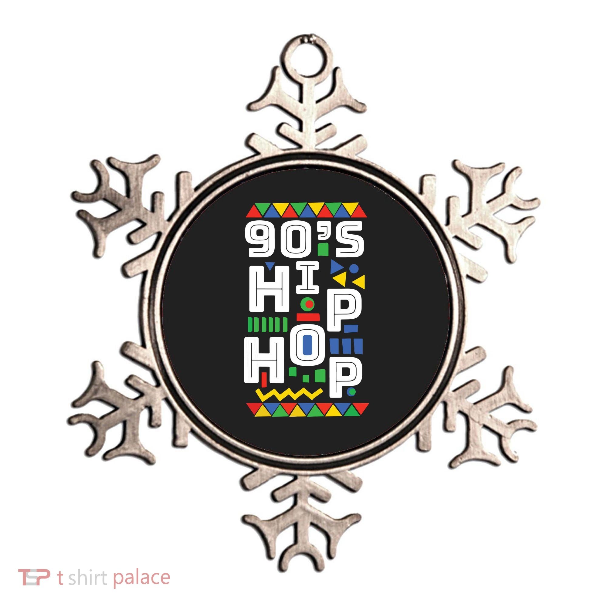 90s Hip Hop Vibes Retro Pattern Ornament