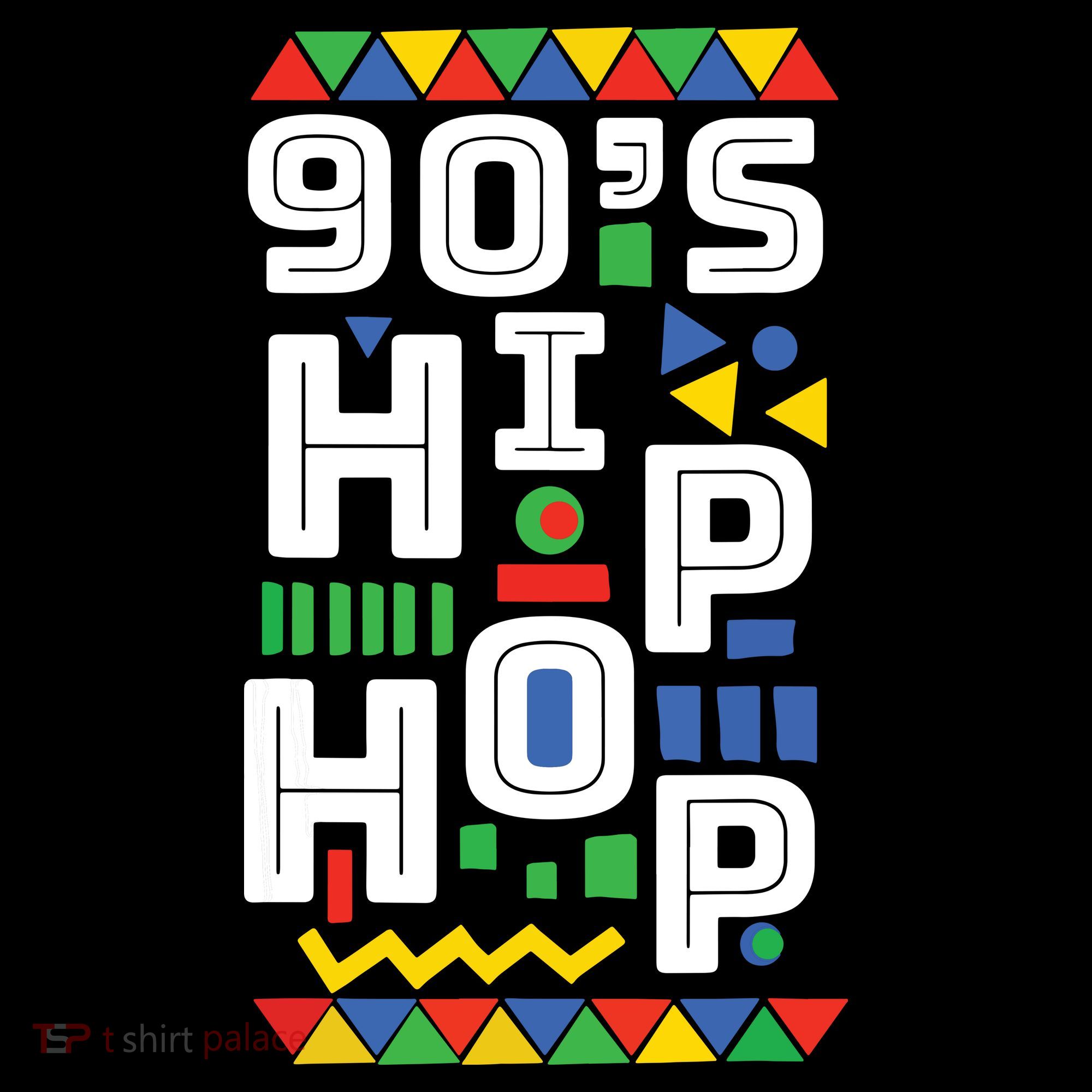 90s Hip Hop Vibes Retro Pattern Ornament