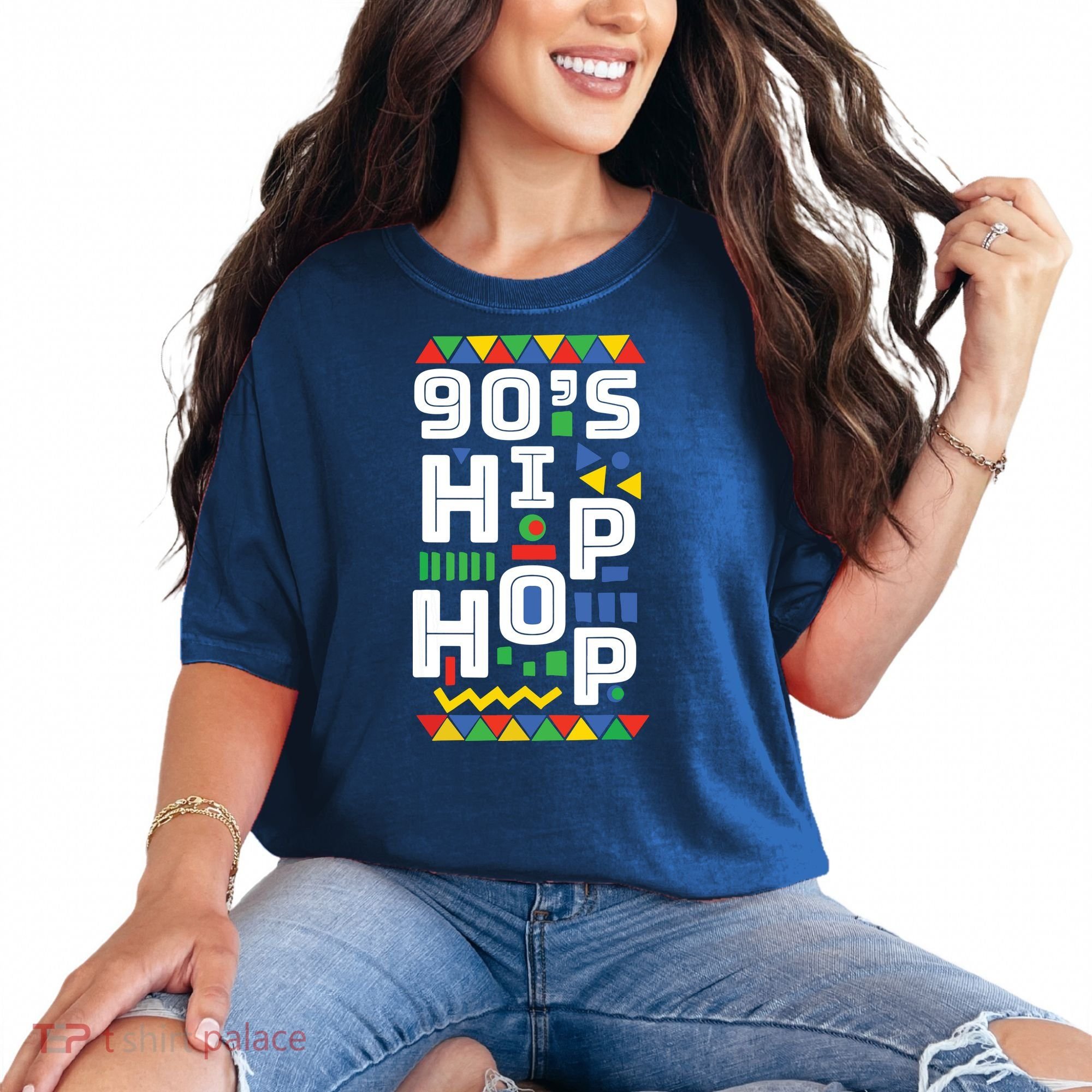 90s Hip Hop Vibes Retro Pattern Comfort Colors T-Shirt