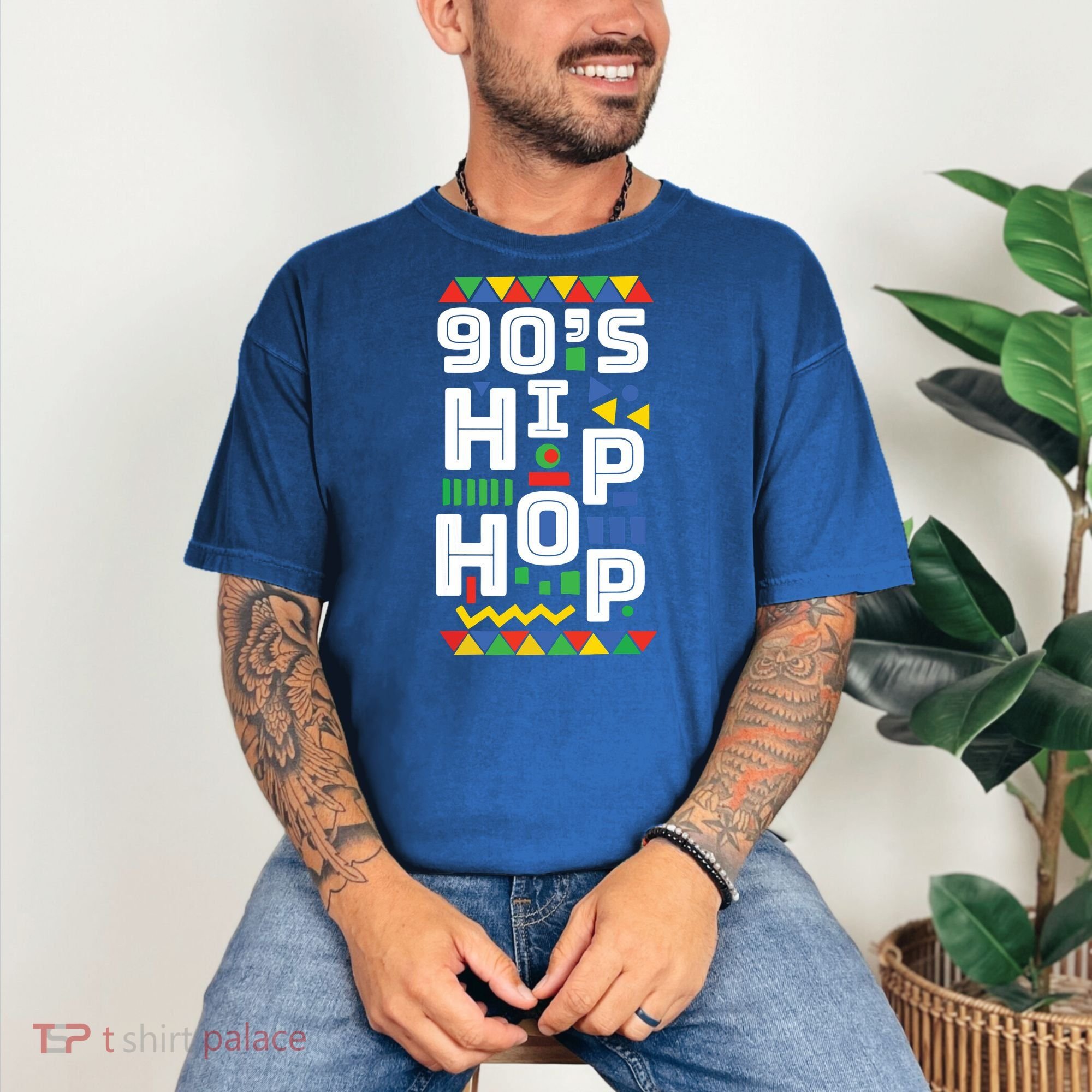 90s Hip Hop Vibes Retro Pattern Comfort Colors T-Shirt