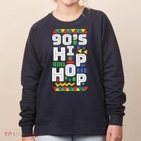 90s Hip Hop Vibes Retro Pattern Women's Sweatshirt thumb 0