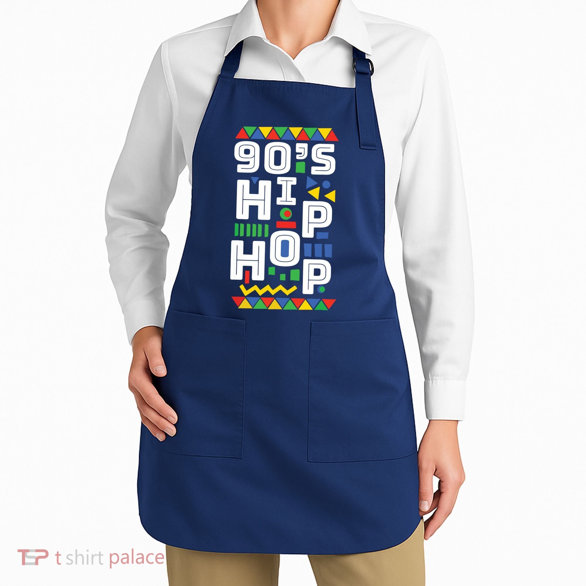 90s Hip Hop Vibes Retro Pattern Apron