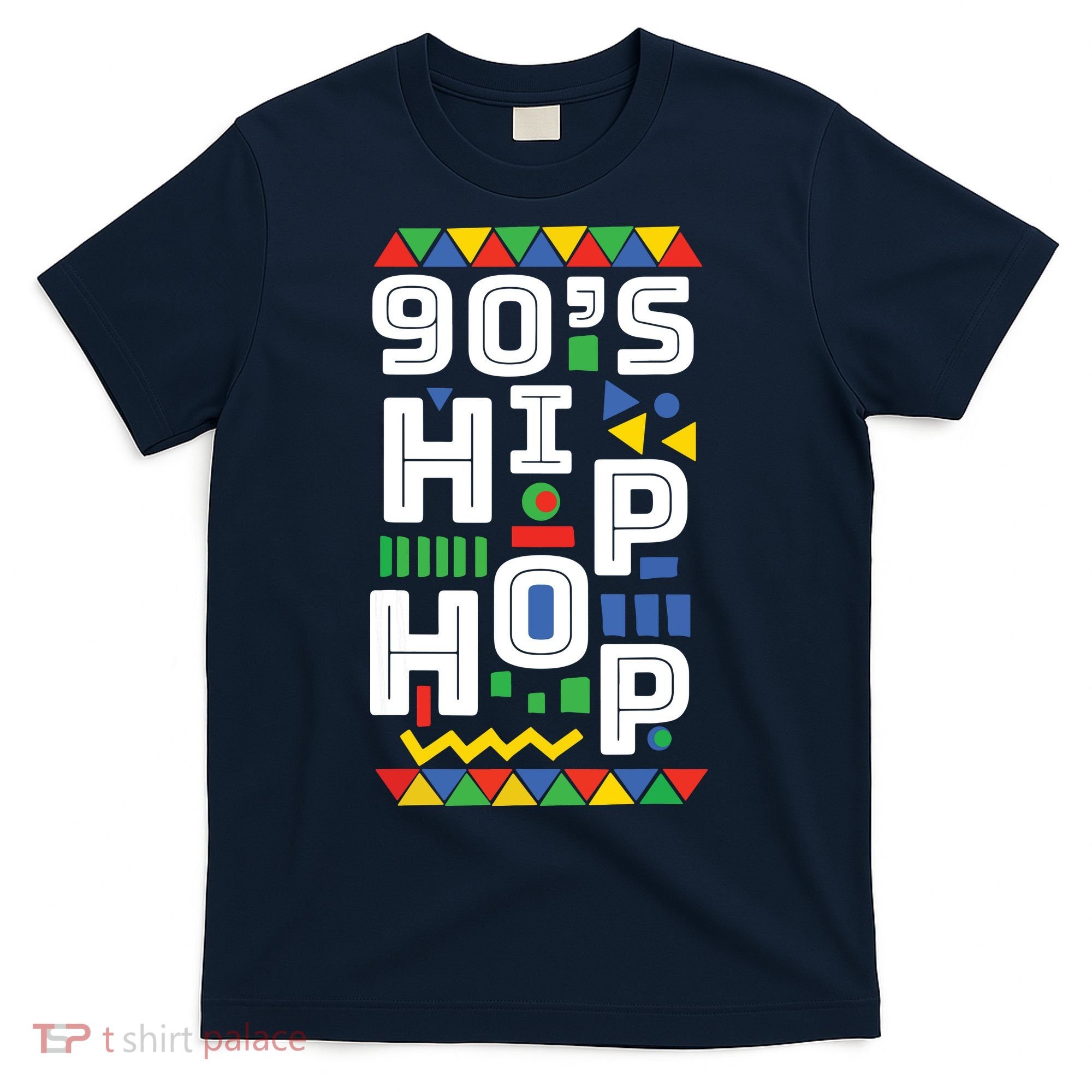 90s Hip Hop Vibes Retro Pattern T-Shirt