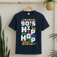 90s Hip Hop Vibes Retro Pattern T-Shirt thumb 2