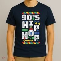 90s Hip Hop Vibes Retro Pattern T-Shirt thumb 3