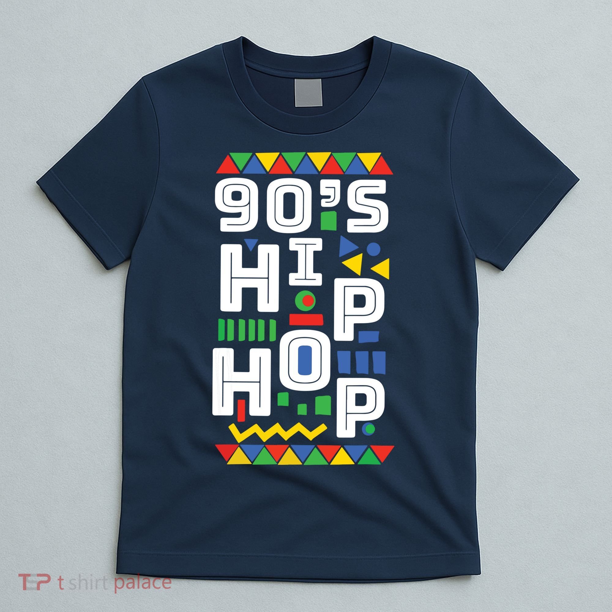 90s Hip Hop Vibes Retro Pattern T-Shirt