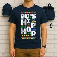 90s Hip Hop Vibes Retro Pattern T-Shirt thumb 6