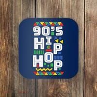 90s Hip Hop Vibes Retro Pattern Coaster thumb 0
