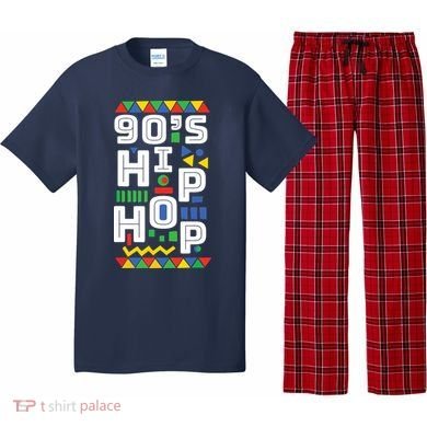 90s Hip Hop Vibes Retro Pattern Pajama Set