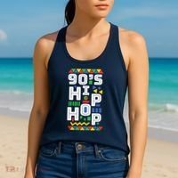 90s Hip Hop Vibes Retro Pattern Women's Tank Top thumb 2