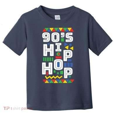 90s Hip Hop Vibes Retro Pattern Toddler T-Shirt