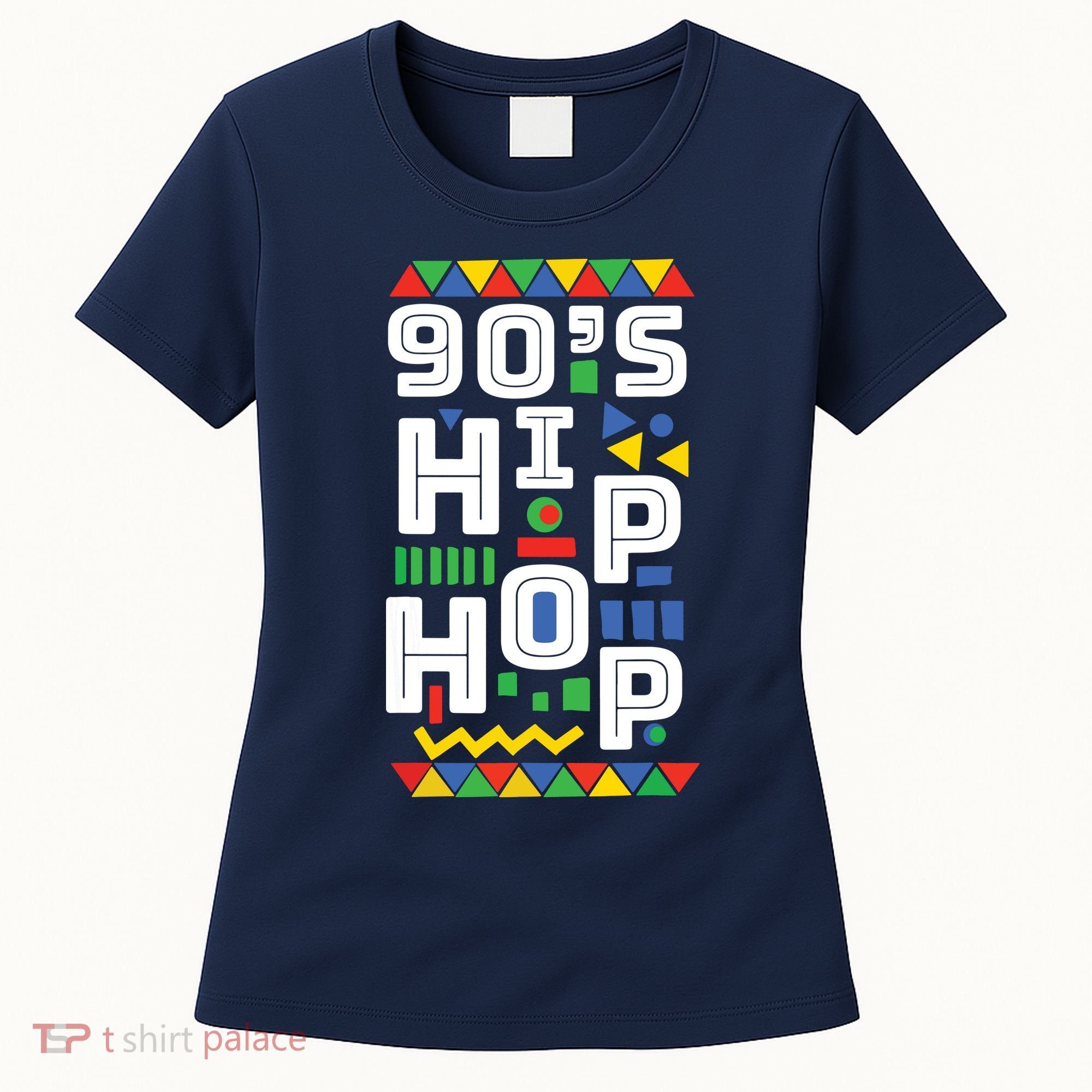 90s Hip Hop Vibes Retro Pattern Women's T-Shirt