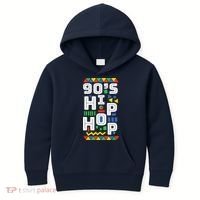 90s Hip Hop Vibes Retro Pattern Kids Hoodie thumb 0