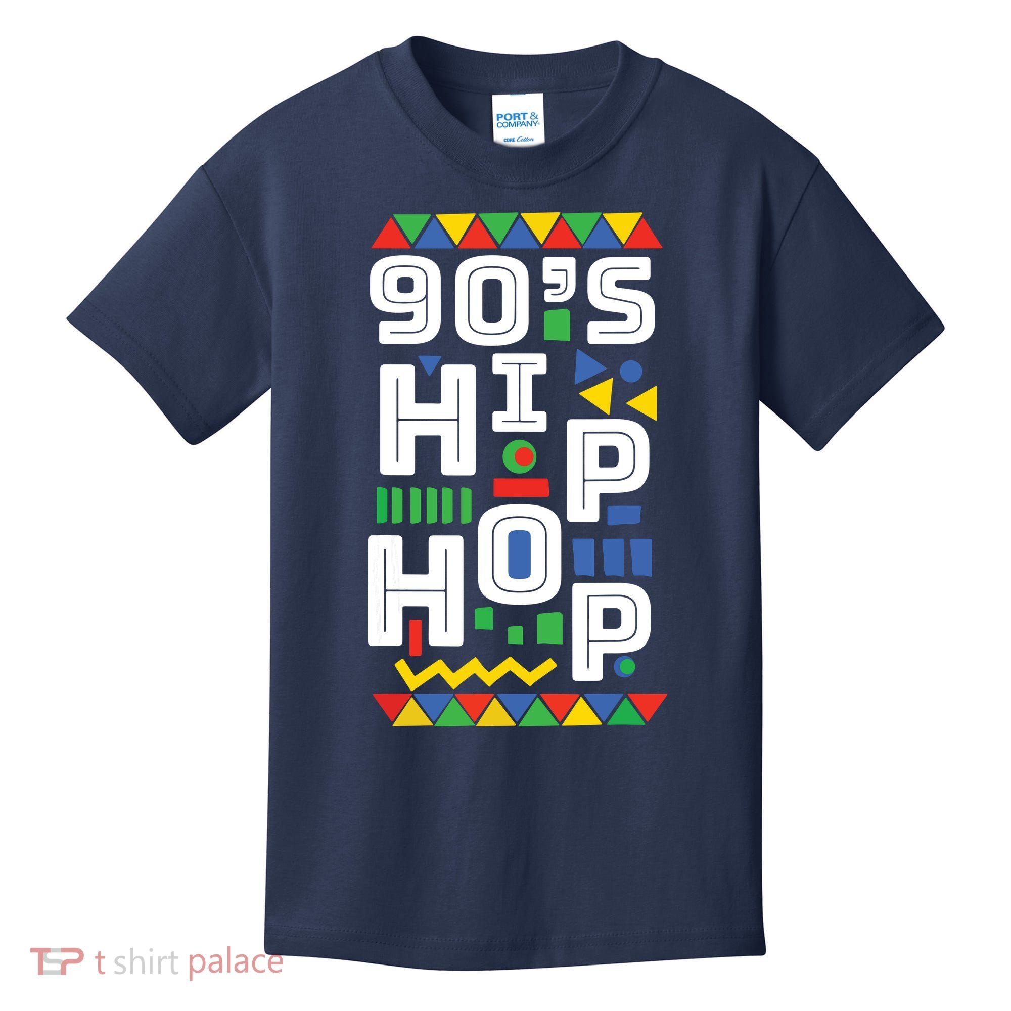 90s Hip Hop Vibes Retro Pattern Kids T-Shirt