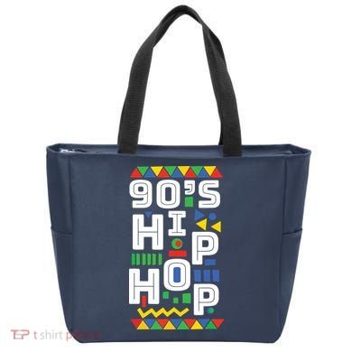 90s Hip Hop Vibes Retro Pattern Tote Bag