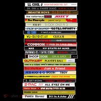 90s Hip Hop Cd Stack USA-Made Doggie Bandana thumb 2