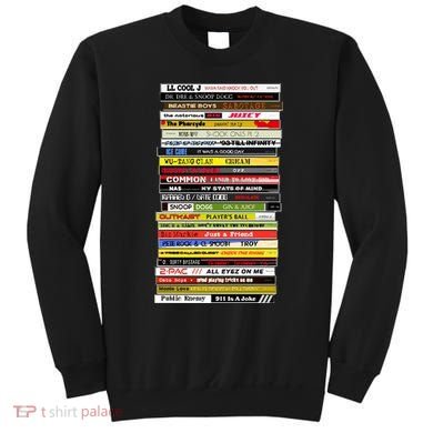 90s Hip Hop Cd Stack Sweatshirt