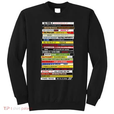 90s Hip Hop Cd Stack Sweatshirt