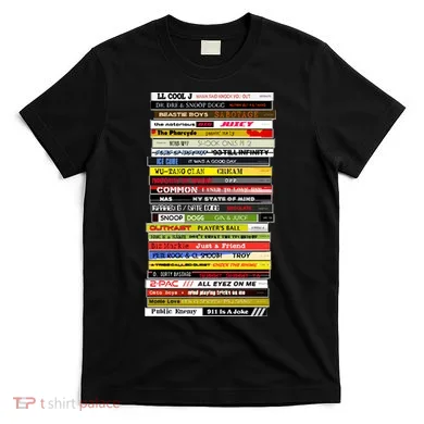 90s Hip Hop Cd Stack T-Shirt