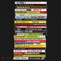 90s Hip Hop Cd Stack T-Shirt thumb 7