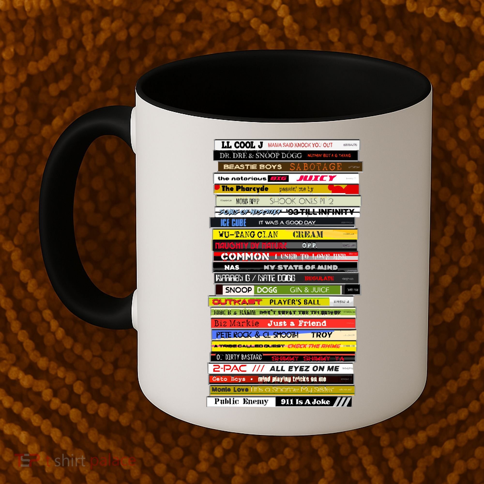 90s Hip Hop Cd Stack Coffee Mug