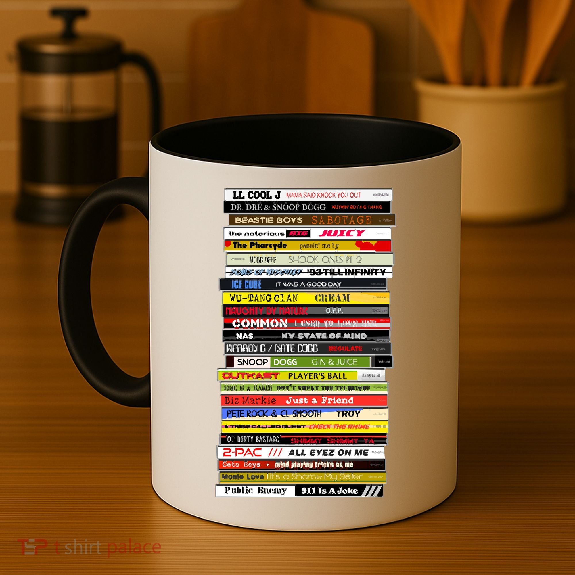 90s Hip Hop Cd Stack Coffee Mug