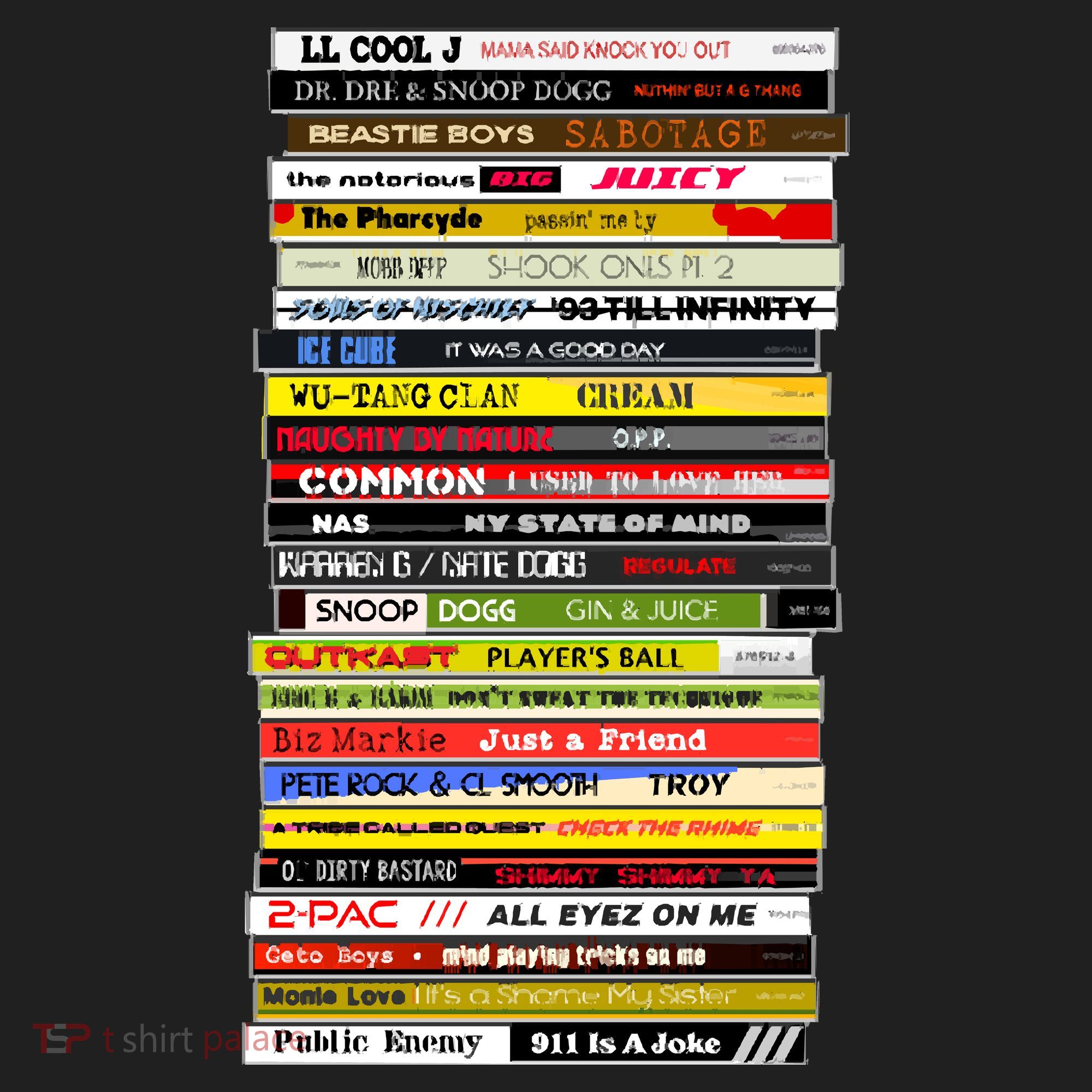 90s Hip Hop Cd Stack Beanie