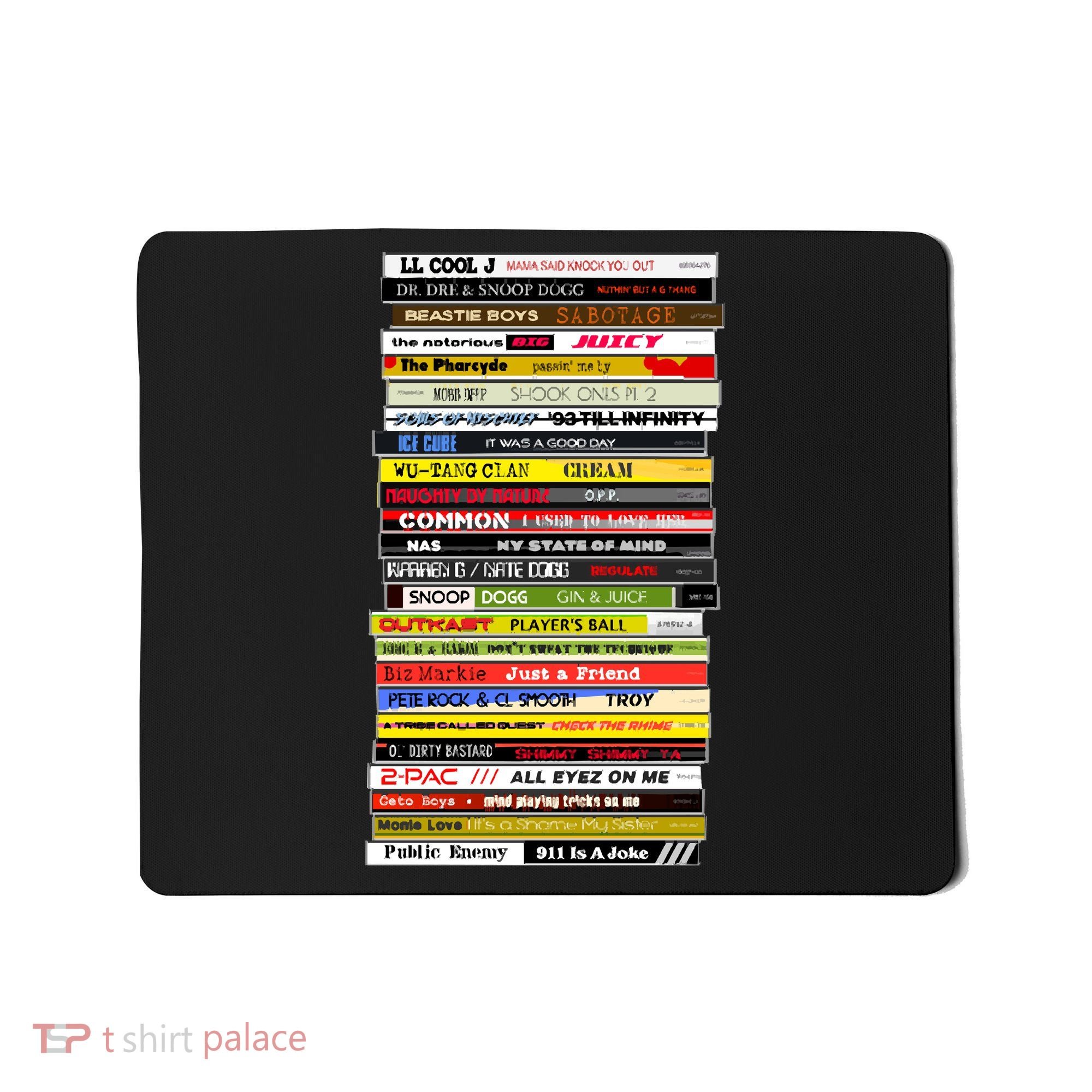 90s Hip Hop Cd Stack Mousepad