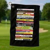90s Hip Hop Cd Stack Golf Towel thumb 1