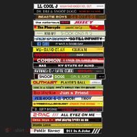 90s Hip Hop Cd Stack Golf Towel thumb 3