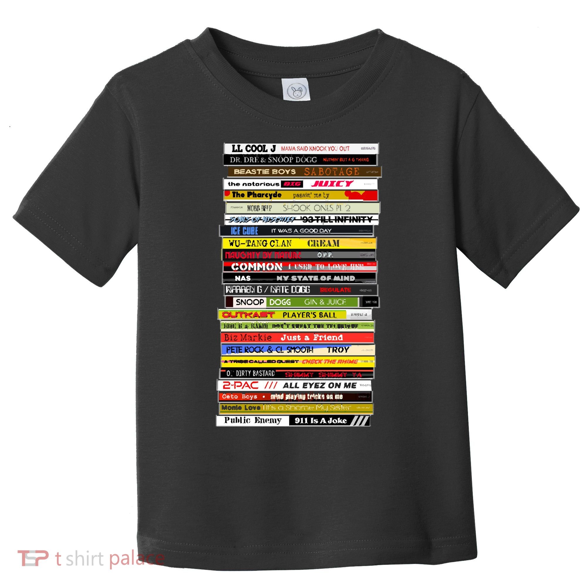 90s Hip Hop Cd Stack Toddler T-Shirt