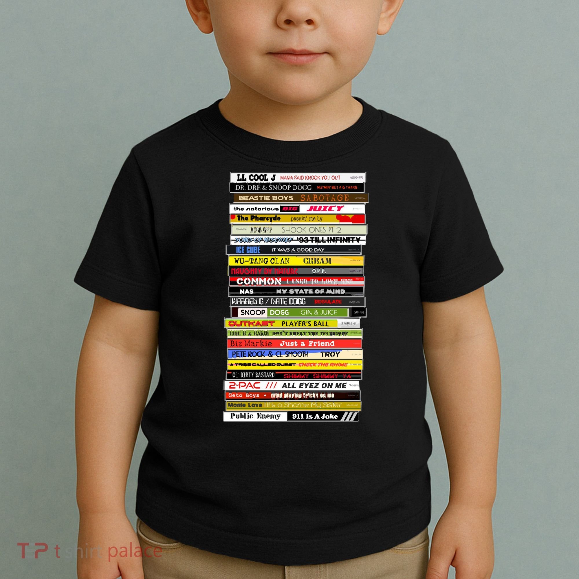 90s Hip Hop Cd Stack Toddler T-Shirt