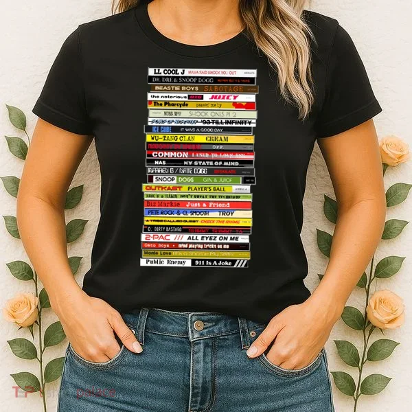 90s Hip Hop Cd Stack Women's T-Shirt