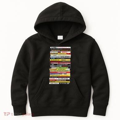 90s Hip Hop Cd Stack Kids Hoodie