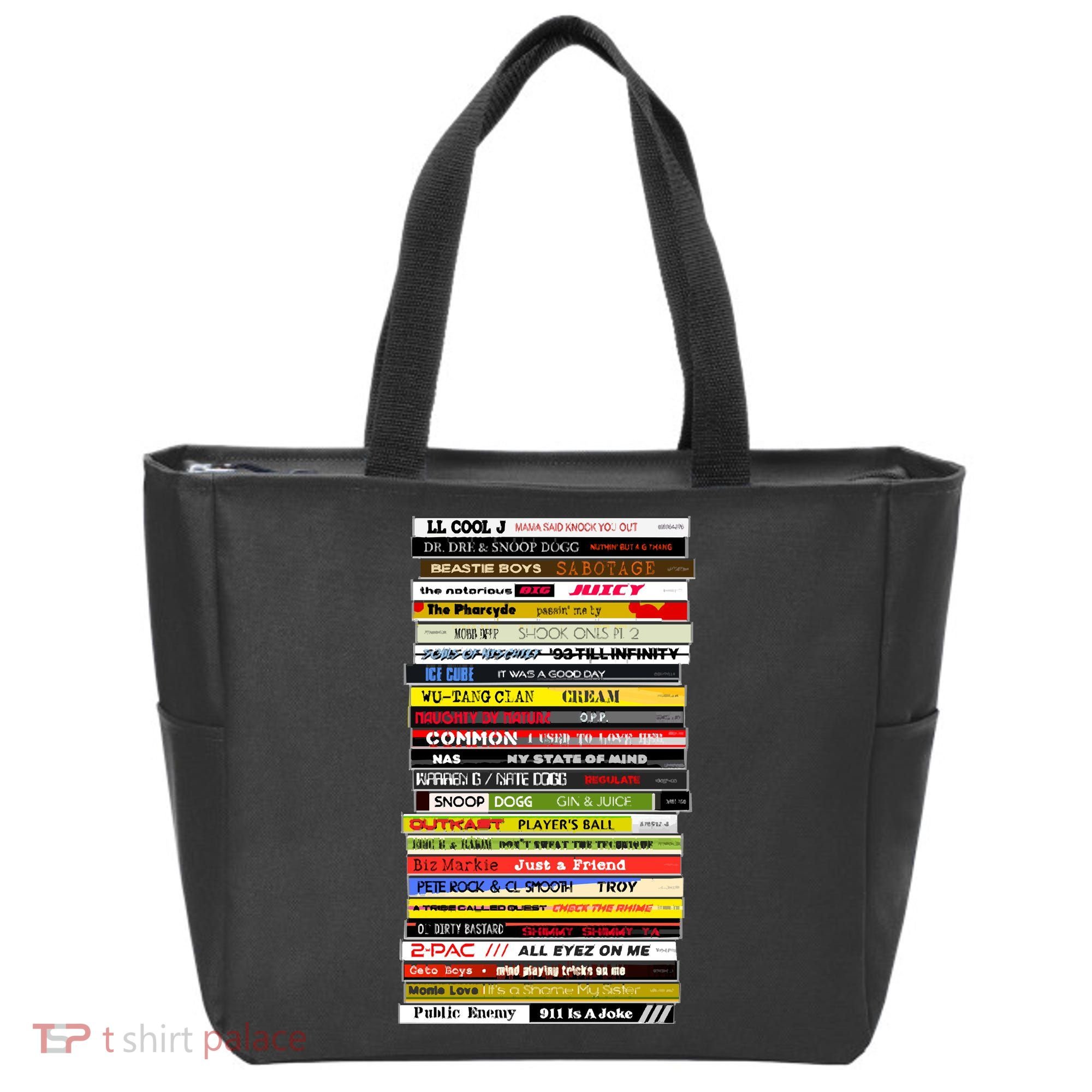 90s Hip Hop Cd Stack Tote Bag