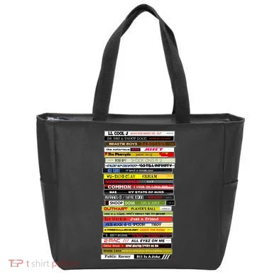 90s Hip Hop Cd Stack Tote Bag