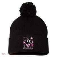 95 It'S My Birthday 95 Years Old It'S My 95th Birthday Pom Pom 12in Knit Beanie thumb 0