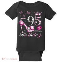 95 It'S My Birthday 95 Years Old It'S My 95th Birthday Baby Bodysuit thumb 0