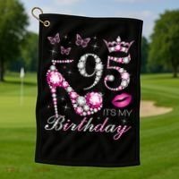 95 It'S My Birthday 95 Years Old It'S My 95th Birthday Golf Towel thumb 1