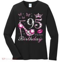 95 It'S My Birthday 95 Years Old It'S My 95th Birthday Women's Long Sleeve Shirt thumb 0