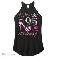 95 It'S My Birthday 95 Years Old It'S My 95th Birthday Women's Perfect Tri Rocker Tank thumb 0