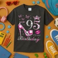 95 It'S My Birthday 95 Years Old It'S My 95th Birthday Kids T-Shirt thumb 3