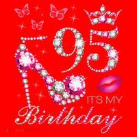 95 It'S My Birthday 95 Years Old It'S My 95th Birthday Santa Hat thumb 1