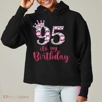 95 It'S My Birthday 95th Birthday 95 Years Old Bday Gift Ladies Heavyweight Boxy Pullover Hoodie thumb 0