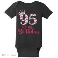 95 It'S My Birthday 95th Birthday 95 Years Old Bday Gift Baby Bodysuit thumb 0