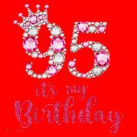 95 It'S My Birthday 95th Birthday 95 Years Old Bday Gift Santa Hat thumb 1