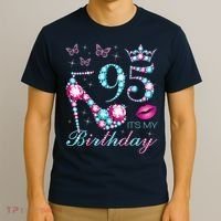 95 It'S My Birthday 95 Years Old It'S My 95th Birthday Party T-Shirt thumb 3
