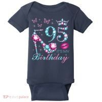 95 It'S My Birthday 95 Years Old It'S My 95th Birthday Party Baby Bodysuit thumb 0